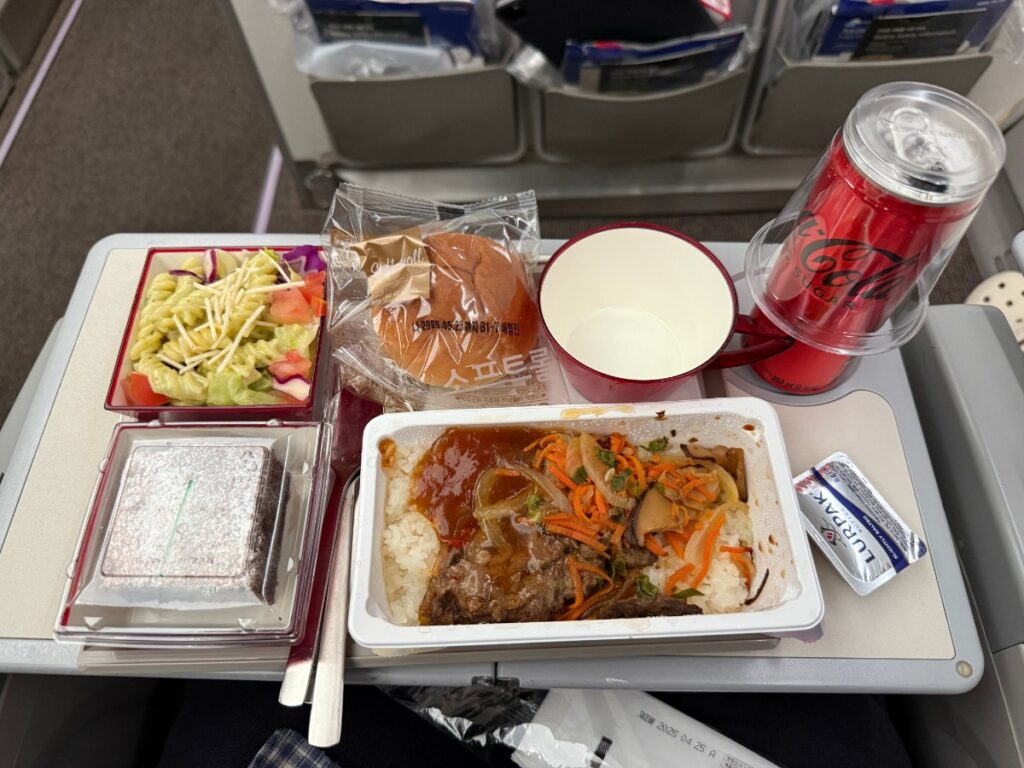 A350 기내식 와규 잡채 덮밥